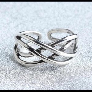Sterling Silver Adjustable Ring